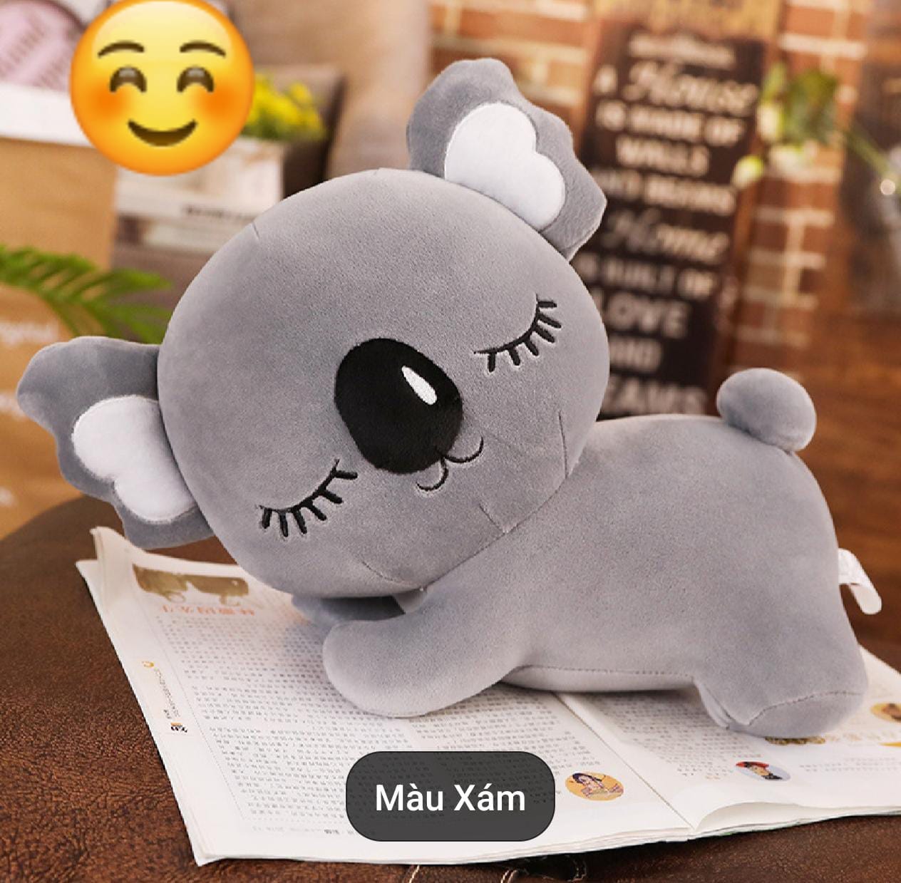 Grey Koala Soft Toy Blanket